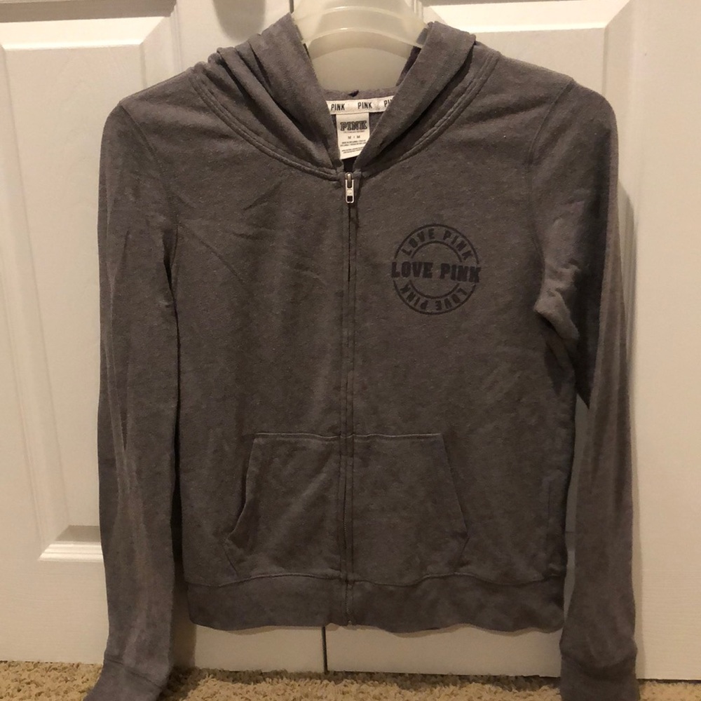 Grey VS Pink zip up